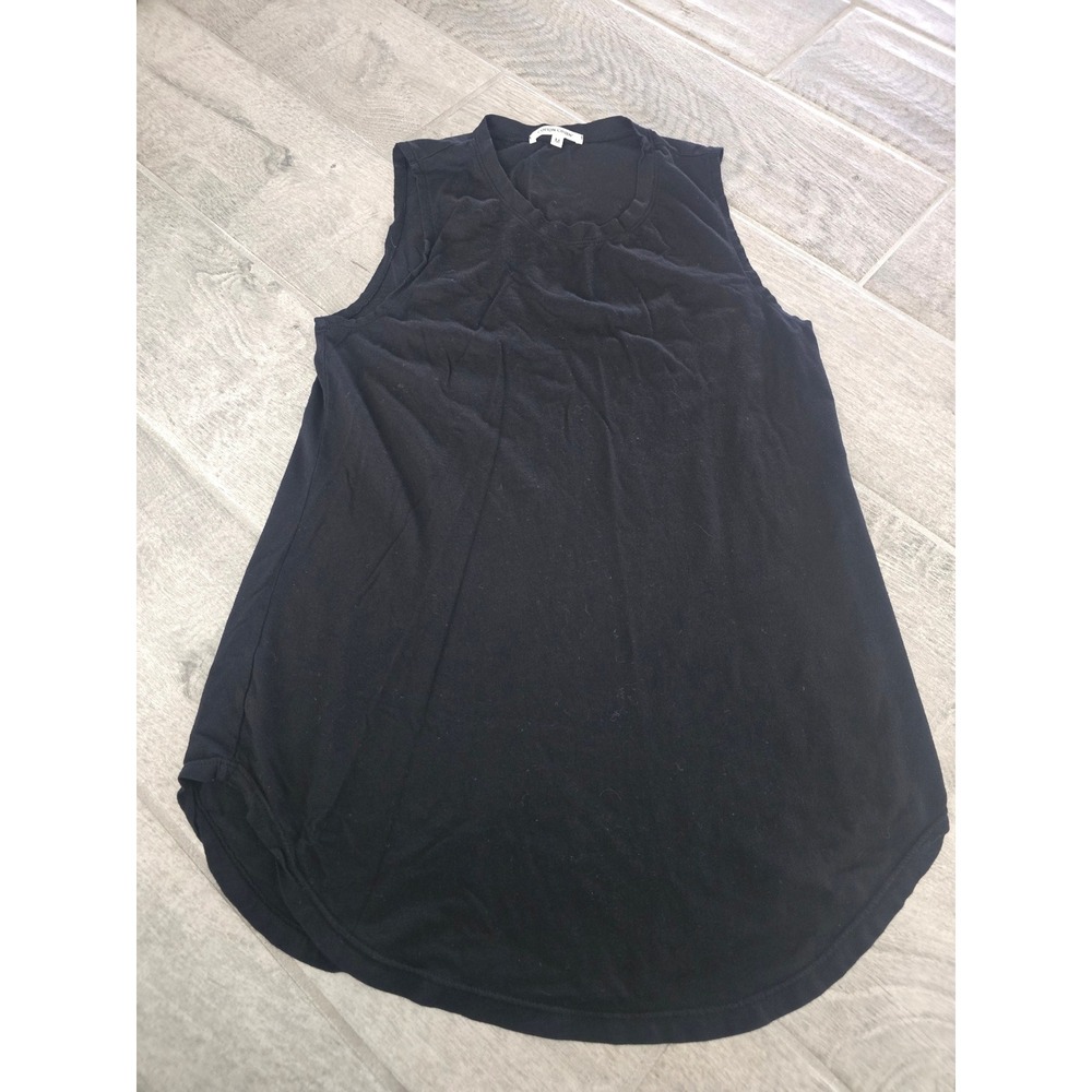 Cotton Citizen Relaxed Tank Black Supima Cotton Modal Medium Women